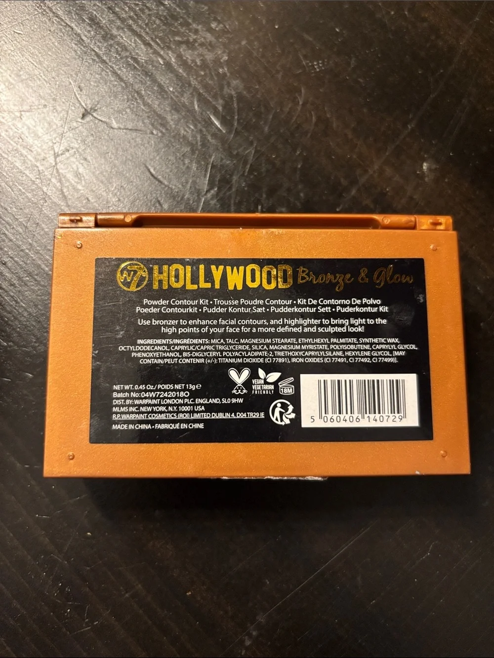 W7 Hollywood Bronze & Glow - Warm Bronze and Champagne Highlighter Duo